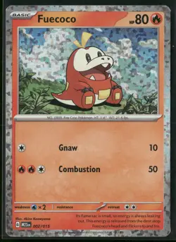 Fuecoco 002/015 holo Promo McDonald's Collection 2023 Pokemon Holo Near Mint - Image 1