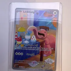 Pokemon Lickitung 180/162 SV05: Temporal Forces Illustration Rare Holo 100HP - Image 1
