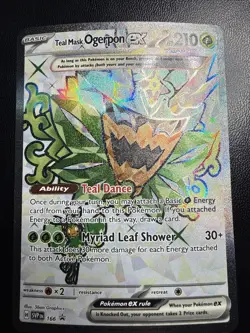 Teal Mask Ogerpon ex 166 Promo Scarlet & Violet Holo Pokemon - Image 1