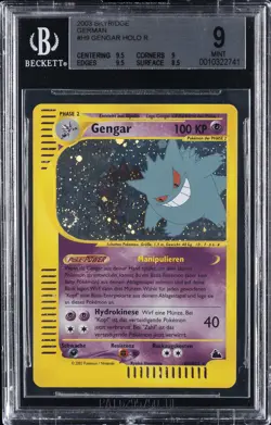 2003 POKEMON GERMAN SKYRIDGE #H9 GENGAR BGS 9 - Image 1