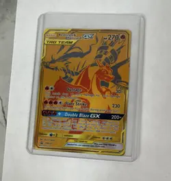 Pokemon Reshiram & Charizard GX 220/173 Ultra Rare Holo - Image 1