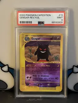 Pokemon Gengar Expedition Reverse Holo Rare #13 PSA 9 Mint - Image 1