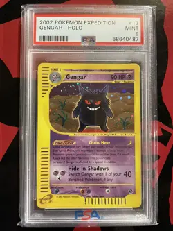 Pokemon Gengar Expedition Holo Rare #13 PSA 9 Mint - Image 1