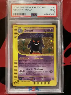 Pokemon Gengar Expedition Holo Rare #13 PSA 9 Mint - Image 2