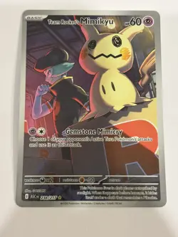 Pokemon TCG Team Rocket's Mimikyu Illustration Rare 238/217 Ascended Heroes - Image 1