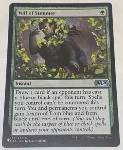 Veil of Summer 198/280 Regular Uncommon Core Set 2020 M20 MTG MAGIC UNPLAYED - Image 1
