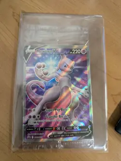 SEALED Mewtwo V SWSH229 Black Star Promo Full Art Holo Pokemon GO TCG 2022 NM - Image 1