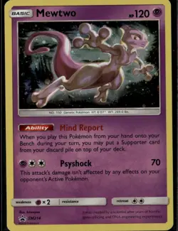 Mewtwo Promo SM Promos SM214 Psychic Holofoil Pokemon Card - Image 1