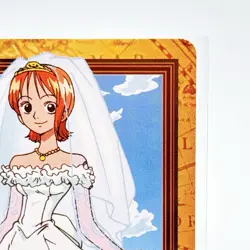 One Piece Nami Wedding Bandai Card C337 Bandai Manga Anime 2001 Japan Vintage - Image 3
