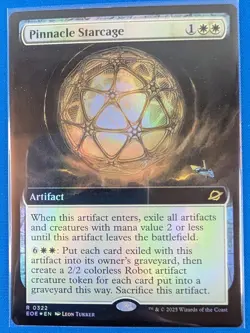 MTG Pinnacle Starcage #0322 Foil Extended Art Rare Edge of Eternities (EOE) - Image 1
