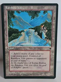 Mtg 🔥 Rainbow Vale 🔥 Fallen Empires MT/NM 🌟RARE LAND🌟 Magic The Gathering - Image 1