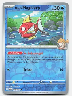 Misty's Magikarp 048 Reverse Holo 182 Common Destined Rivals Pokemon Near Mint - Image 1