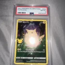 2021 POKEMON CELEBRATIONS 005 FULL ART/PIKACHU PSA 8 - Image 1