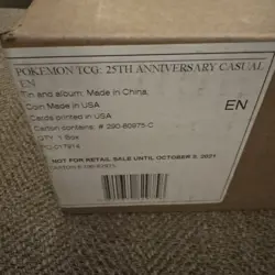 Pokemon TCG 25th Anniversary Celebrations Prime Collection Box SEALED Fast Ship! 820650809750 - Image 1