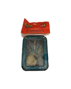 Vintage 1998 Pikachu Pokemon Storage Tin Box & Zipper Pull Sealed RARE - Image 1