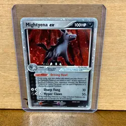 Mightyena ex Pokemon Holon Phantoms Ultra Rare - Image 1