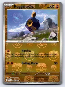 Roggenrola (Master Ball Pattern) 046/086 Common SV: White Flare Pokemon NM - Image 1