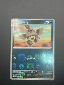 Pokemon Vullaby Master Ball Reverse 063/086 WHT White Flare NM - Image 1