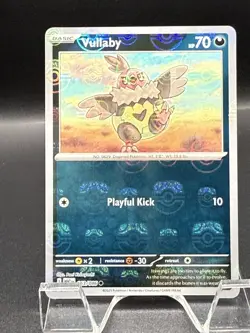 Pokemon Vullaby Master Ball Reverse 063/086 WHT White Flare NM - Image 2