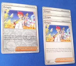 4x Crispin 133/142 x4 - Stellar Crown - Pokemon TCG - Uncommon - Playset - Image 1