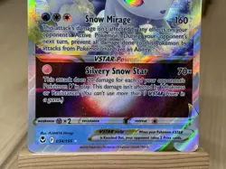 Alolan Vulpix VSTAR 034/195 Silver Tempest Holo Ultra Rare Pokemon TCG NM - Image 3