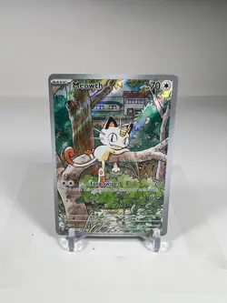 Meowth 106/094 NM/M Illustration Rare Phantasmal Flames Pokemon TCG English - Image 1