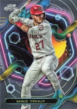 2023 Topps Chrome Cosmic Topps Mike Trout Los Angeles Angels - Image 1
