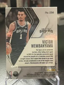 2023-24 Panini Phoenix Victor Wembanyama Rookie #256 San Antonio Spurs - Image 2
