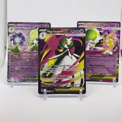 Pokemon GARDEVOIR ex + MEGA GARDEVOIR EX Holo 3 Card Lot English 086/198 - Image 1