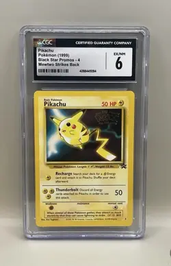 1999 Black Star Promo Pikachu #4 CGC 6 Pokemon Card - Image 1