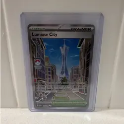 Pokemon Lumiose City 132/132: Trainer Stadium Foil Card English - Image 1