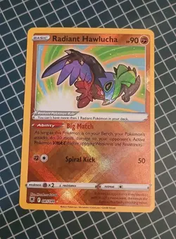 Radiant Hawlucha 081/189 SWSH10: Astral Radiance Pokemon Card - Image 1
