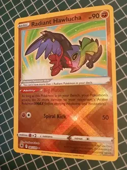 Radiant Hawlucha 081/189 SWSH10: Astral Radiance Pokemon Card - Image 2