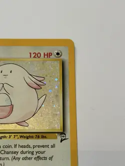 Pokemon Card Chansey Base Set 2 Holo Rare 3/130 LP - Image 4