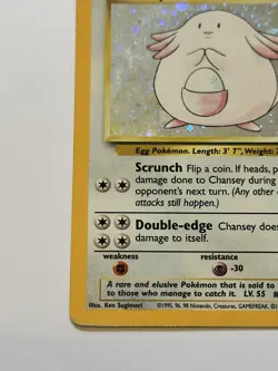 Pokemon Card Chansey Base Set 2 Holo Rare 3/130 LP - Image 5