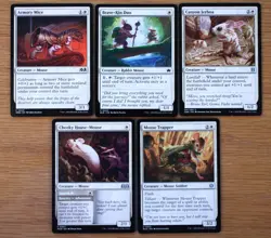 Set of 10 White Mouse Creatures *NM* (Magic MTG Commander EDH) Bloomburrow - Image 2