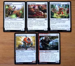 Set of 10 White Mouse Creatures *NM* (Magic MTG Commander EDH) Bloomburrow - Image 3
