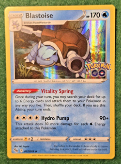 Blastoise - Rare Holo - 017/078 Pokemon tcg: Pokemon Go Card - Nm - Image 2