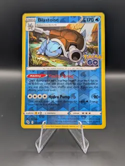Blastoise - 017/078 - Pokemon GO - Reverse Holo - NM - Image 1