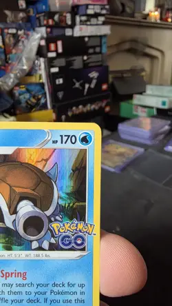 Pokemon Go Blastoise Card 017/078 Holo Reverse Holo Rare Bundle - Image 4