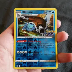 Blastoise 017/078 - Reverse Holo Rare - Pokemon Go Pokemon Card L/P - Image 1