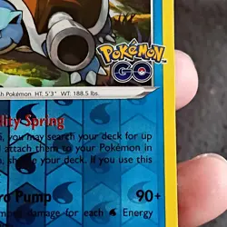 Blastoise 017/078 - Reverse Holo Rare - Pokemon Go Pokemon Card L/P - Image 5