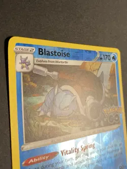 Blastoise 017/078 - Reverse Holo Rare - Pokemon GO - Pokemon Card TCG - Image 4