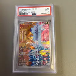 Pokemon Deerling TCG Card 165/162 Temporal Forces PSA 9 Mint - Image 1