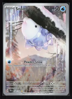 Snom Holo Illustration Rare Pokemon SV05: Temporal Forces 168/162 NM - Image 1