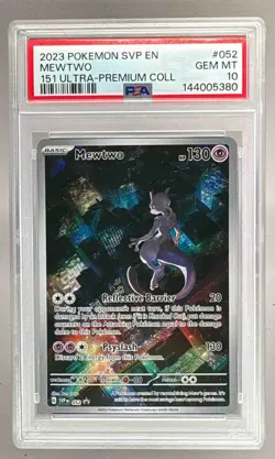 2023 Pokemon SV Ultra Premium Promo 052 Mewtwo PSA 10 144005380 - Image 1
