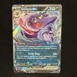 Pokemon Gengar ex 104/162 SV05: Temporal Forces Double Rare Holo English 310HP - Image 1