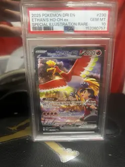 Pokemon Ethan's Ho-Oh ex 230/182 Special Illustration Rare Holo PSA 10 - Image 1