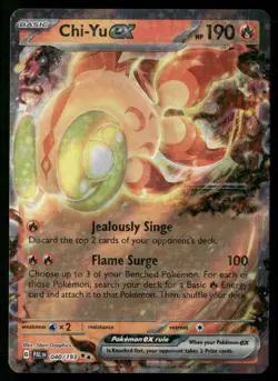 Chi-Yu ex 040/193 Double Rare Paldea Evolved Pokemon Near Mint - Image 1