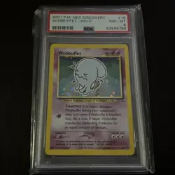 PSA 8 MT Wobbuffet 16/75 - Pokemon Neo Discovery WOTC - Image 1